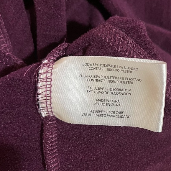 Women’s Eddie Bauer 1/4 zip mock neck plum colored pullover performance jacket S - Picture 4 of 4